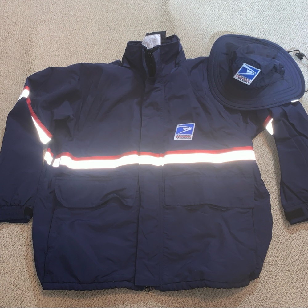 Navy Blue Reflective Jacket